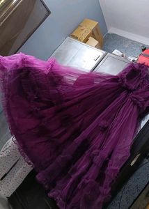 LIGHT WEIGHT HEAVY FLARED GOWN