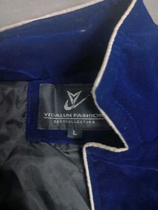 Men Coat Velvet Woolen
