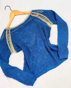 Pinterest Crochet Blue Pullover D