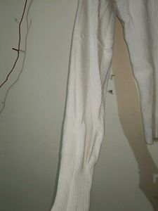 White Long Sleeve Top