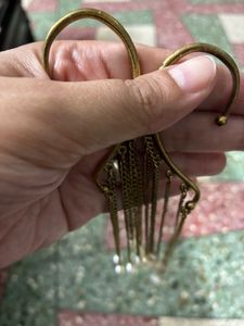 Gold Chain Ear Cuff Earrings