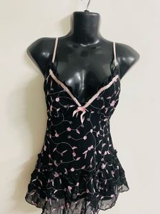 Vintage Floral Embroidered Cami Top