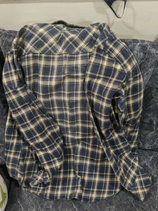 Blue Plaid Flannel Shirt