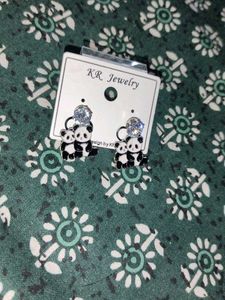 Panda Earrings