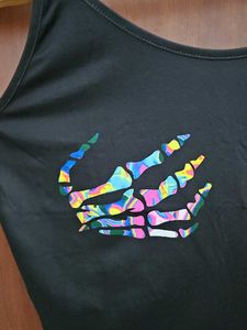 Skeleton Hands Crop Top/cami