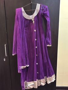 Purple Anarkali Dress