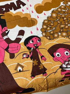 cartoon Printed double bed Bedsheet