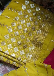 Yellow 💛 Rani Gagra Kurti With Dupatta ❤️