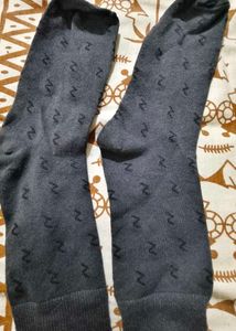 Patterned Grey Socks