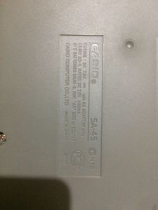 CASIO SA-45 PIANO KEYBOARD
