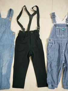 Combo Of 3 Boy Dungarees