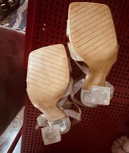 Stylish sparkly  vinyl Heels