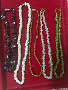 Semi Precious Pearls Necklace