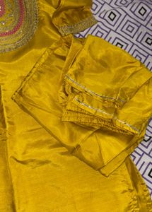 Yellow Embroidered Salwar Kameez Suit