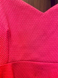 Forever 21 Fuschia Peplum Crop Top