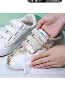 Natural Sneaker &amp; Shoe Cleaner Wipes - 1 Packs of 30 - Portable Sneakers Cleaner Shoe Wipes Quickly Remove Dirt &amp; Stains - These Disposable Shoe Cleaning Wipes Can Be Used On Most Footwear