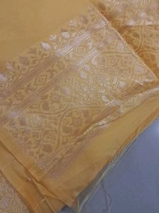 Elegant Yellow Banarasi Saree
