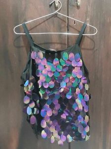 ✨ Trendy Multicolour Sequin Party Wear Top ✨