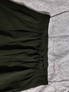 Olive green casual pants , Size S