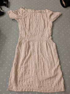 Textured Cream Dress