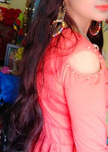 Coral Midi Dress
