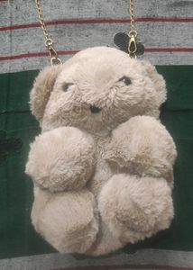 Vintage Cute Fur soft sling bag Totally New