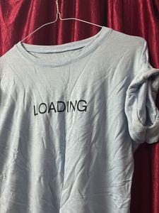 Light Blue 'Loading' Tee