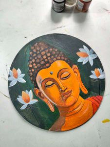 bhudh acrylic painting 🎨