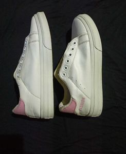 White casual shoe.