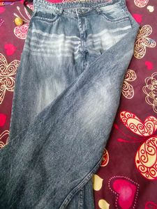 Wide Leg Denim Jeans ~