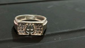 Trishul symbol pure silver Gents 💍
