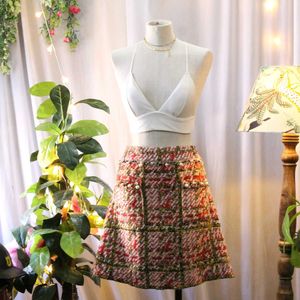 Zara Chic Plaid Mini Skirt