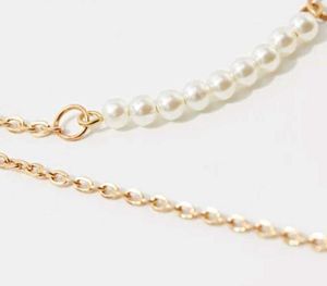 Gold Layered Pearl Pendant Necklace