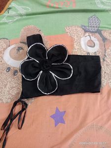 Black Colour Crop Top