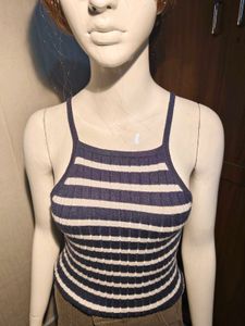 Striped Knit Tank Top