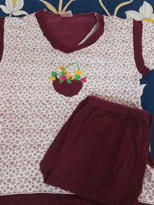 Cute Floral Nightsuit