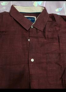 Peter England Maroon Shirt