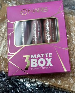 Untouched Full Sealed Pack MARS LIPSTICKS Set Of 3