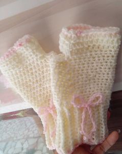 crochet fingerless gloves