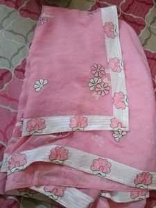 Party Wear Pink Saree