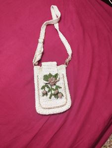 450 Sale...Mini Sling Bag. Crocheted