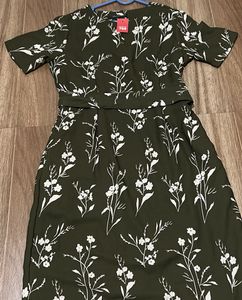 Western Dress With Belt