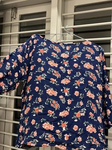 Floral Print Long Sleeve Top