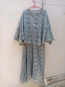 Customised Dress With Cape