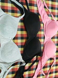 Bra Bundle: Pink, Black, &amp; Gray