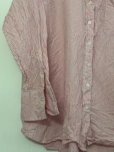 Pink Striped Pajama Set