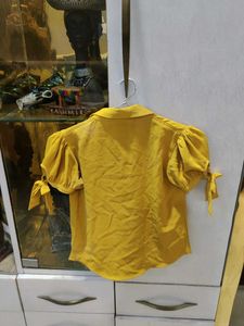 Yellow &#39;Love&#39; Top