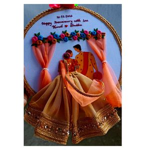 Wedding Anniversary Hoop Art