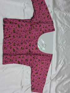 Pink Stretchable Blouse Readymade