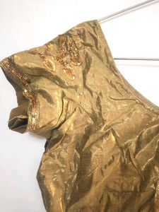 Tissue Embroidered Saree